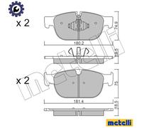 BRAKE PAD SET DISC BRAKE 22-1120-0 FOR VOLVO B4204T14/4204T18 2.0L 4cyl XC40