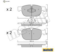 BRAKE PAD SET DISC BRAKE 22-1120-0 FOR VOLVO XC90/II/SUV XC40 B420T 2.0L 4cyl