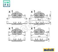 BRAKE PAD SET DISC BRAKE 22-1126-0 FOR AUDI CYRC/DLHB/CYMC/CYRB 2.0L DESA 2.0L
