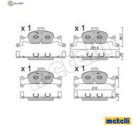 BRAKE PAD SET DISC BRAKE 22-1126-0 FOR AUDI CYRC/DLHB/CYMC/CYRB 2.0L DESA 2.0L
