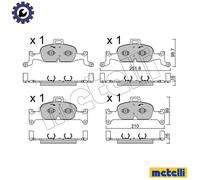 BRAKE PAD SET DISC BRAKE 22-1126-0 FOR AUDI CYRC/DLHB/CYMC/CYRB 2.0L DESA 2.0L