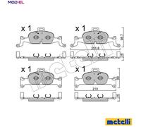 BRAKE PAD SET DISC BRAKE 22-1126-0 FOR AUDI CYRC/DLHB/CYMC/CYRB 2.0L DESA 2.0L