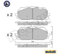 BRAKE PAD SET DISC BRAKE 22-1128-0 FOR VW AUDI A4 Q5/SUV A5/Convertible A6 A7