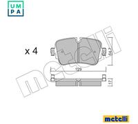 BRAKE PAD SET DISC BRAKE 22-1130-0 FOR VW AUDI A6/Allroad A7/Sportback Q7/SUV