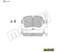 BRAKE PAD SET DISC BRAKE 22-1130-0 FOR VW AUDI A6/Allroad A7/Sportback Q7/SUV