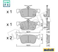 BRAKE PAD SET DISC BRAKE 22-1131-0 FOR HONDA CIVIC/X/Hatchback P10A4 1.0L 3cyl
