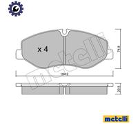 BRAKE PAD SET DISC BRAKE 22-1139-0 FOR MERCEDES-BENZ V-CLASS VITO/Tourer/Mixto