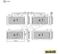 Brake pads 22-1141-0 METELLI for ALFA ROMEO STELVIO