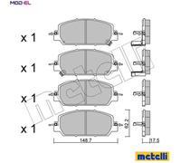 New Brake Pad Set, disc brake for HONDA:CR-V V,CR-V V SUV 45022-TLA-A01