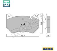 New Brake Pad Set, disc brake for AUDI:Q5 80A698151C