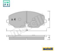 Brake pads 22-1171-0 METELLI for VW ATLAS