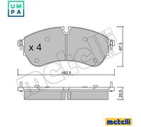 METELLI 22-1173-0 Brake pad set