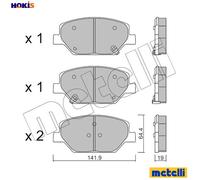 METELLI 22-1178-0 Brake pad set