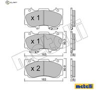 METELLI 22-1183-0 Brake pad set