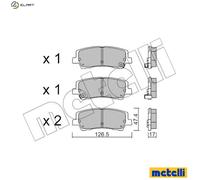 METELLI 22-1184-0 Brake pad set