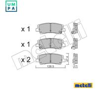 METELLI 22-1184-0 Brake pad set