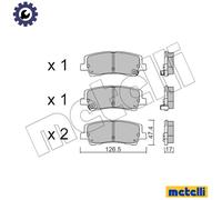 METELLI 22-1184-0 Brake pad set