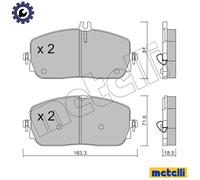 BRAKE PAD SET DISC BRAKE 22-1194-0 FOR MERCEDES-BENZ GLE EQA B-CLASS/Sports 1.3L