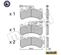 METELLI 22-1201-2 Brake pad set