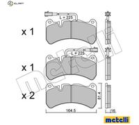 METELLI 22-1201-2 Brake pad set