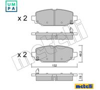 METELLI 22-1210-0 Brake pad set