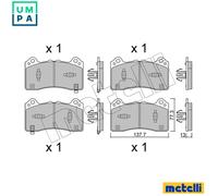 METELLI 22-1220-1 Brake pad set