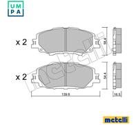 METELLI 22-1235-0 Brake pad set
