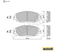 METELLI 22-1235-0 Brake pad set