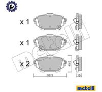 BRAKE PAD SET DISC BRAKE 22-1236-0 FOR TOYOTA M15A-FKS 1.5L 3cyl COROLLA 2.0L