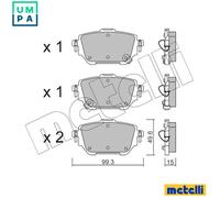 BRAKE PAD SET DISC BRAKE 22-1236-0 FOR TOYOTA M15A-FKS 1.5L 3cyl COROLLA 2.0L