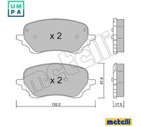 METELLI 22-1247-0 Brake pad set