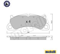 METELLI 22-1255-0 Brake pad set