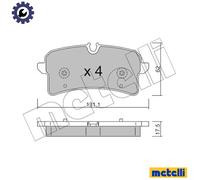 METELLI 22-1261-0 Brake pad set