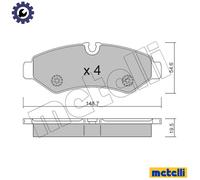 METELLI 22-1275-0 Brake pad set