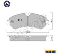 METELLI 22-1276-0 Brake pad set