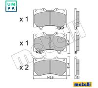 BRAKE PAD SET DISC BRAKE 22-1279-0 FOR NISSAN VQ40DE 4.0L TB48DE 4.8L 6cyl 5.6L