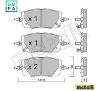 METELLI 22-1295-0 Brake pad set