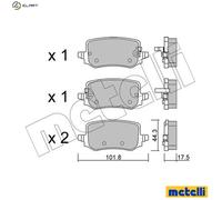 METELLI 22-1301-0 Brake pad set