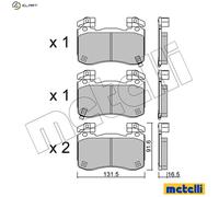 METELLI 22-1306-0 Brake pad set