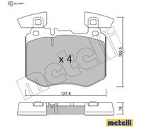 METELLI 22-1310-0 Brake pad set