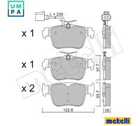 BRAKE PAD SET DISC BRAKE 22-1317-1 FOR CUPRA AUDI A3/Sportback/Limousine 2.5L