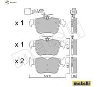 BRAKE PAD SET DISC BRAKE 22-1317-1 FOR CUPRA AUDI A3/Sportback/Limousine 2.5L