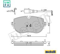 Brake pads 22-1319-0 METELLI for AUDI VW