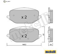 BRAKE PAD SET DISC BRAKE 22-1351-0 FOR PEUGEOT PARTNER/Box/Body/MPV RIFTER DS