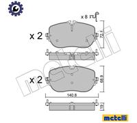 BRAKE PAD SET DISC BRAKE 22-1356-0 FOR MERCEDES-BENZ C-CLASS/All-Terrain 1.5L