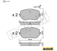 METELLI 22-1356-0 Brake pad set