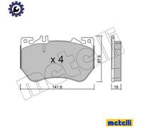 METELLI 22-1358-0 Brake pad set