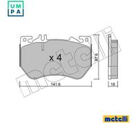 METELLI 22-1358-0 Brake pad set