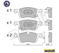 METELLI 22-1365-0 Brake pad set