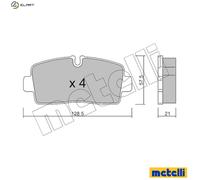 BRAKE PAD SET DISC BRAKE 22-1380-0 FOR IVECO DAILY/VI/Platform/Chassis/Van 3.0L